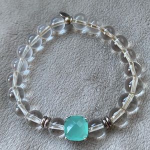 Tiffany Jazelle Jade Statement Bracelet on Clear Quartz